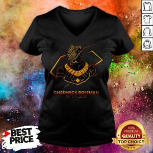 Black Pather Tribute RIP Chadwick Boseman V-neck