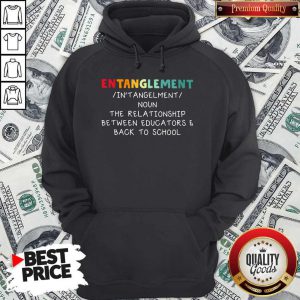 Entanglement Noun The Relationship Between Educators And Back To School Hoodie