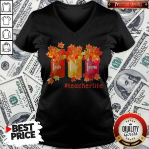 Fall Teach Love Inspire Teacherlife V-neck