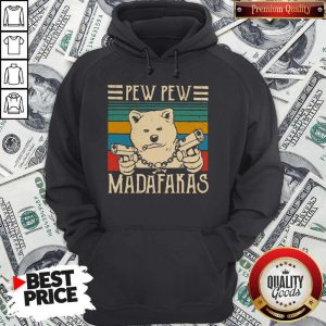 Funny Akita Inu Pew Pew Madafakas Vintage Hoodie