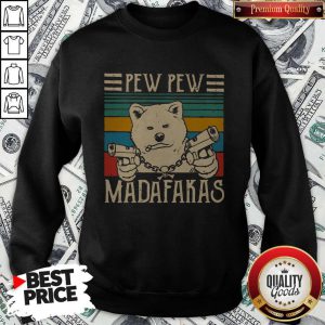 Funny Akita Inu Pew Pew Madafakas Vintage Sweatshirt