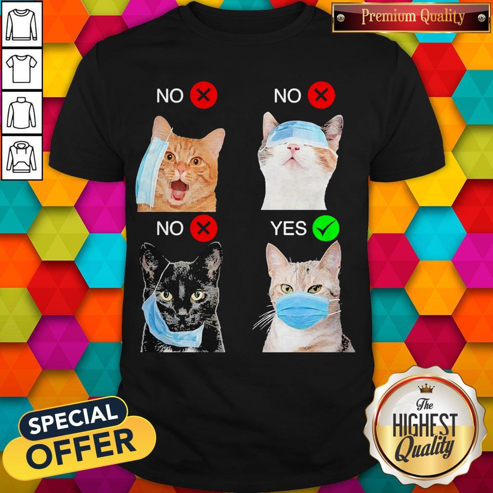 Funny Cat Right Way To Wear Mask Shirt Funny Cat Right Way To Wear Mask Shirt