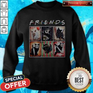 Funny Horror Characters Cat Version Friends Sweatshirt