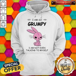 Funny Rabbit I Am So Grumpy I Am Not Even Talking To Myself Hoodie