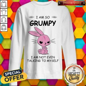 Funny Rabbit I Am So Grumpy I Am Not Even Talking To Myself Sweatshirt