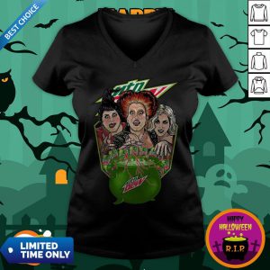 Halloween Hocus Pocus Mtn Dew V-neck