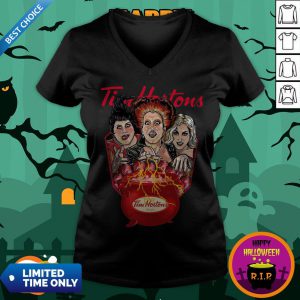 Halloween Hocus Pocus Tim Hortons Always Fresh V-neck