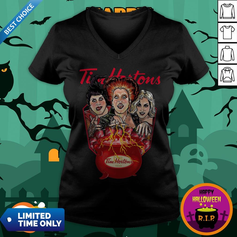 Halloween Hocus Pocus Tim Hortons Always Fresh Shirt Halloween Hocus Pocus Tim Hortons Always Fresh V-neck