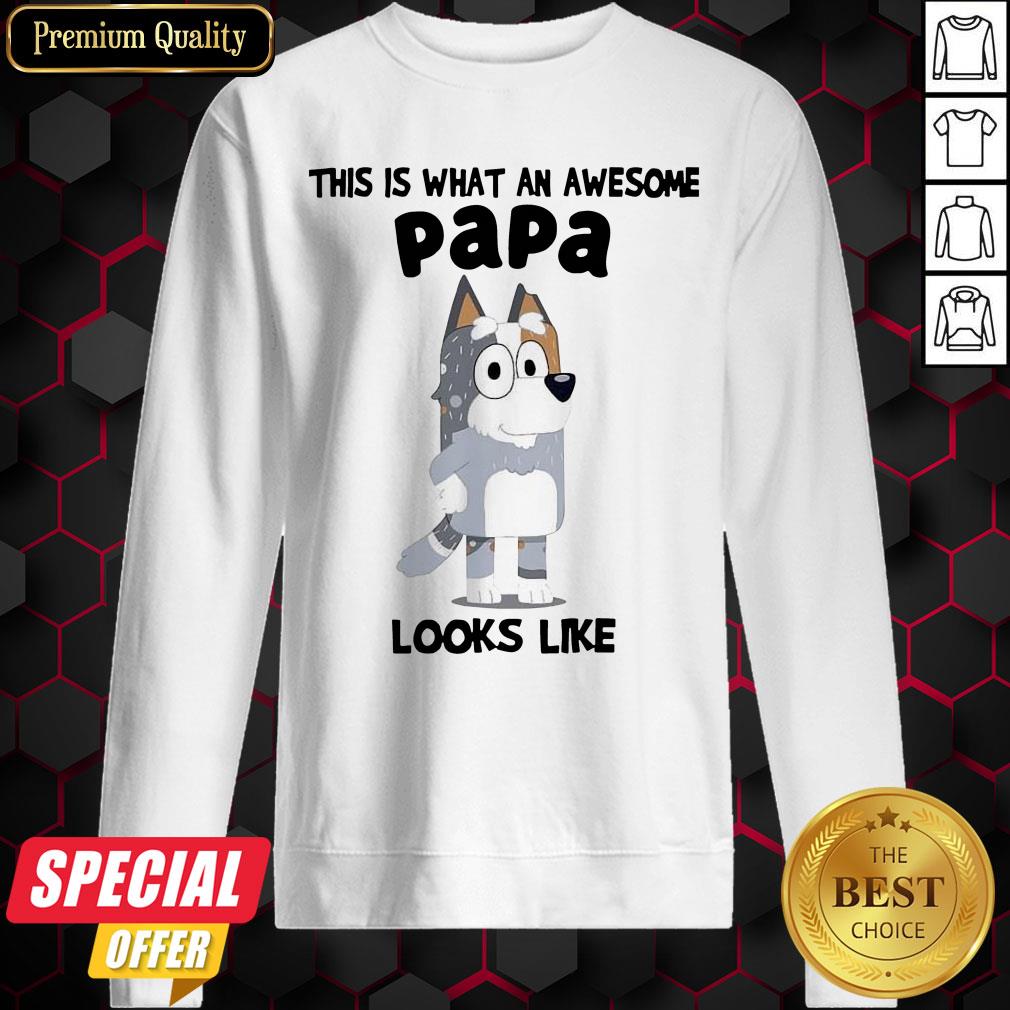 Nice Bandit Heeler This Is What An Awesome Papa Looks Like Shirt Nice Bandit Heeler This Is What An Awesome Papa Looks Like Sweatshirt