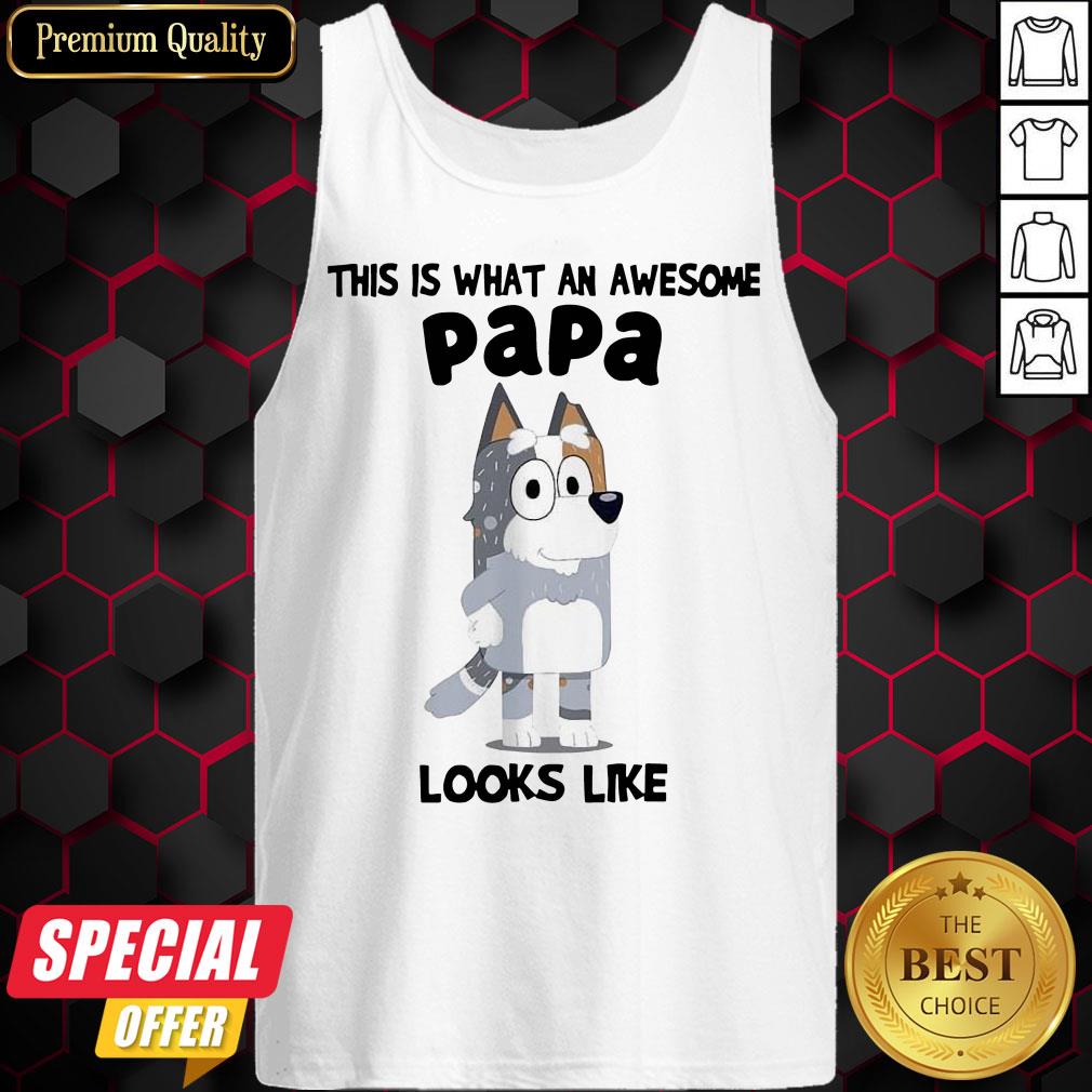 Nice Bandit Heeler This Is What An Awesome Papa Looks Like Shirt Nice Bandit Heeler This Is What An Awesome Papa Looks Like Tank Top