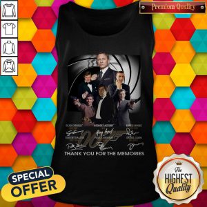 Nice James Bond 007 Signatures Thank You For The Memories Tank Top