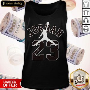 Nice Michael Jordan 23 Chicago Bulls Basketball Signature Tank Top