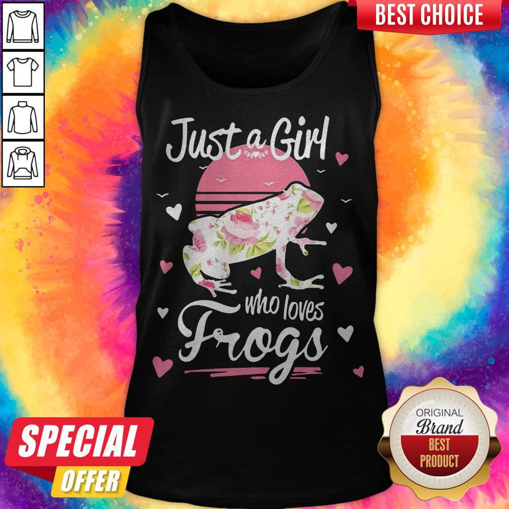 Official Just A Girl Who Loves Frogs Shirt Official Just A Girl Who Loves Frogs Tank Top