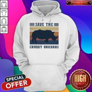 Official Save The Chubby Unicorns Vintage Retro Hoodie