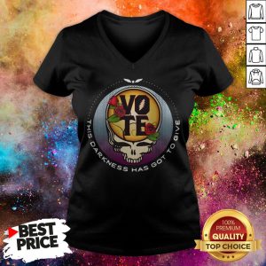 Official Skull Vote This Darkness Has Got To Give V-neck