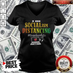 Official Social ISM Distancing Teacherlife Apple Laptop V-neck