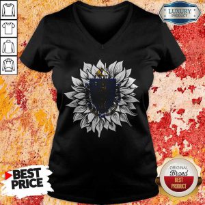 Official Sunflower Massachusetts Flag V-neck