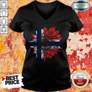 Official Sunflower Norway Flag V-neck