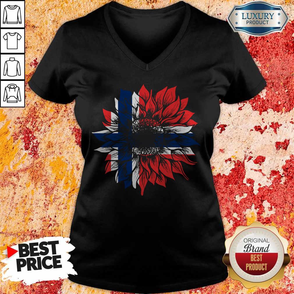 Official Sunflower Norway Flag Shirt Official Sunflower Norway Flag V-neck