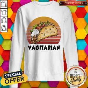 Premium Vagiatarian Food Vintage Retro Sweatshirt
