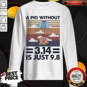 Pretty A Pig Without 314 Is Just 98 Vintage Sweatshirt