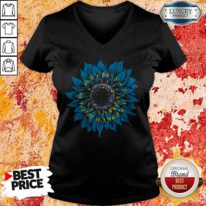 Sunflower South Dakota Flag V-neck