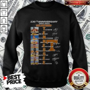 Top 130th Anniversary 1891 2021 Volunteers Team Signatures Sweatshirt