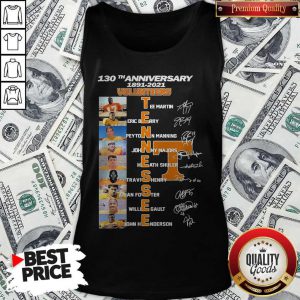 Top 130th Anniversary 1891 2021 Volunteers Team Signatures Tank Top