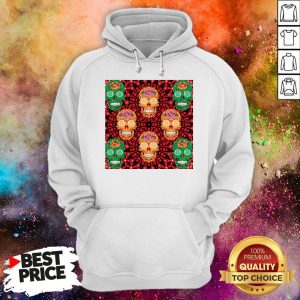 Day Of The Dead Dia De Los Muertos Sugar Skulls On Halloween Hoodie