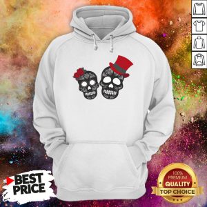 Day Of The Dead Dia De Muertos Sugar Skulls Couple Hoodie