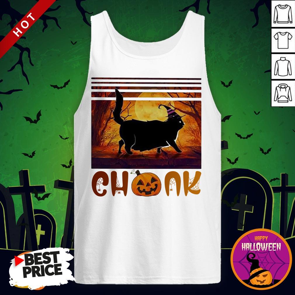 Halloween Cat Chonk Pumpkin Vintage Shirt Halloween Cat Chonk Pumpkin Vintage Tank Top