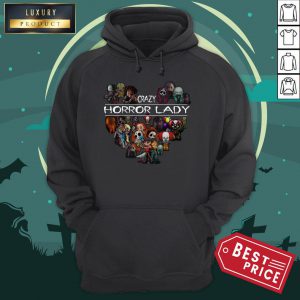 Halloween Crazy Horror Lady Heart Hoodie