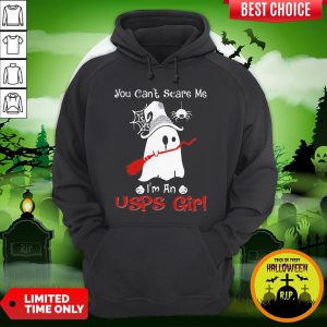 Halloween Ghost You Can’t Scare Me I’m A Usps Girl Hoodie