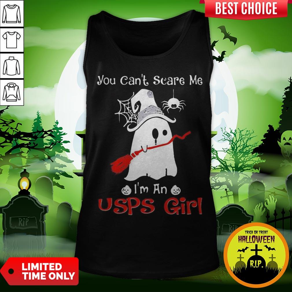 Halloween Ghost You Can’t Scare Me I’m A Usps Girl Shirt Halloween Ghost You Can’t Scare Me I’m A Usps Girl Tank Top