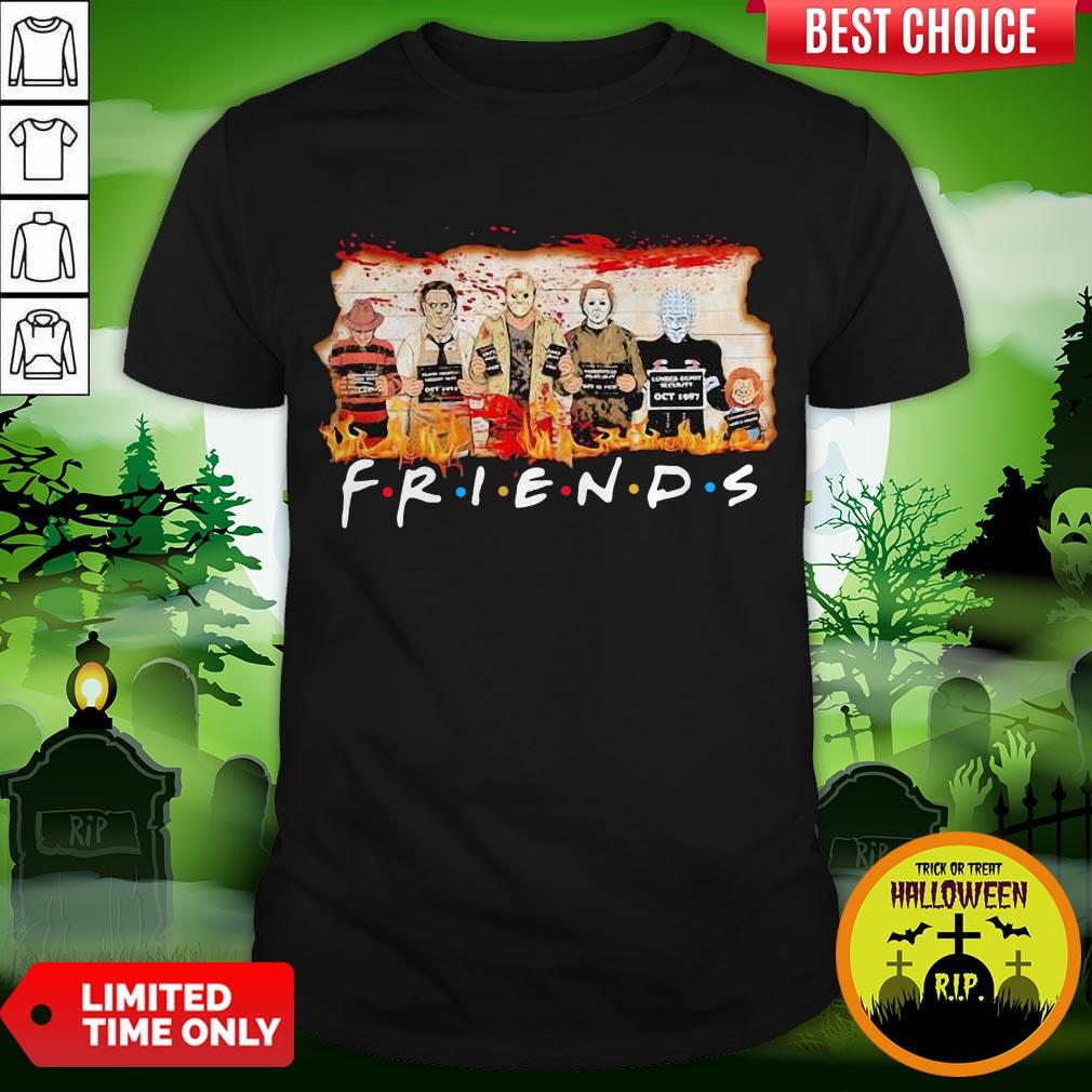 Halloween Horror Characters Friends Blood Shirt Halloween Horror Characters Friends Blood Shirt