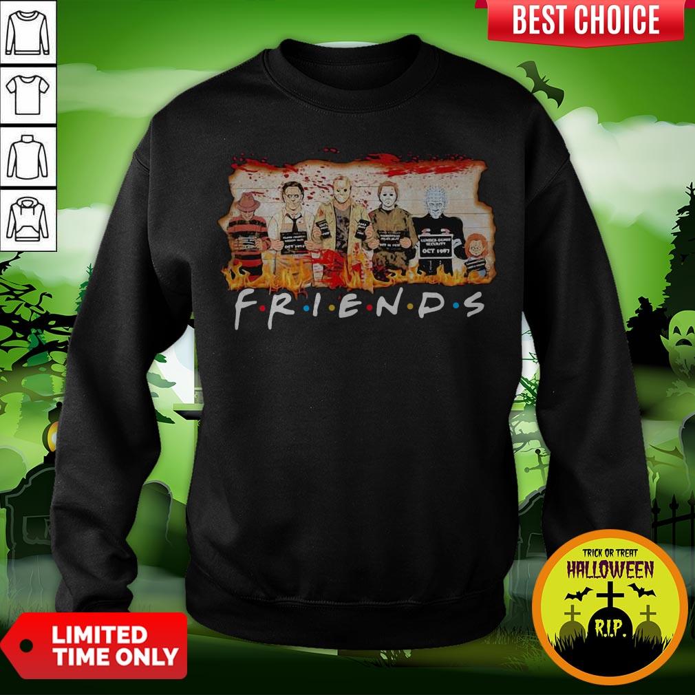 Halloween Horror Characters Friends Blood Shirt Halloween Horror Characters Friends Blood Sweatshirt