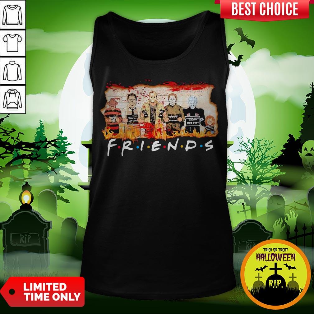 Halloween Horror Characters Friends Blood Shirt Halloween Horror Characters Friends Blood Tank Top