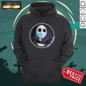 Halloween Jack Skellington Mask I Hate People Hoodie