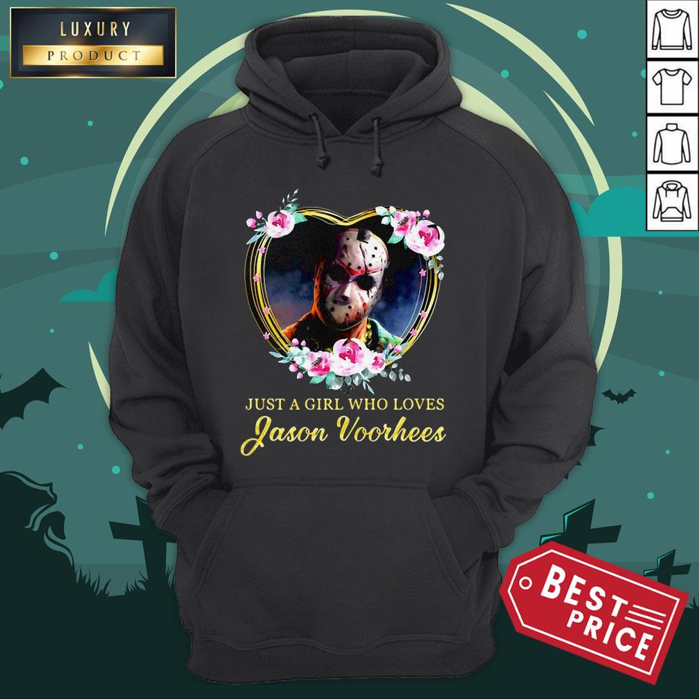 Halloween Michael Myers Just A Girl Who Loves Jason Voorhees Flowers Heart Shirt Halloween Michael Myers Just A Girl Who Loves Jason Voorhees Flowers Heart Hoodie