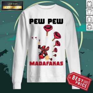 Official Baby Yoda Deadpool Pew Pew Madafakas Sweatshirt