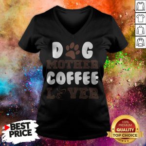 Official Dog Mother Coffee Lover V-neck