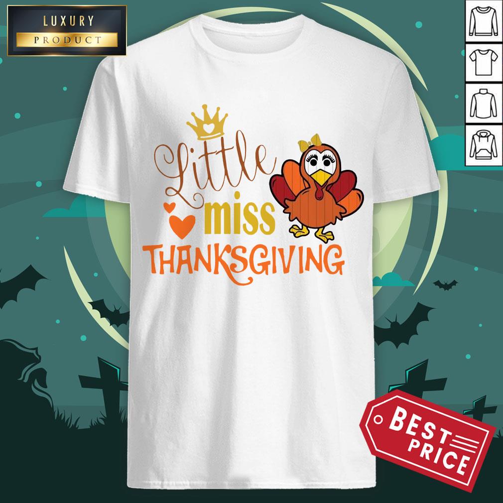Official Little Miss Thanksgiving Shirt Official Little Miss Thanksgiving Shirt