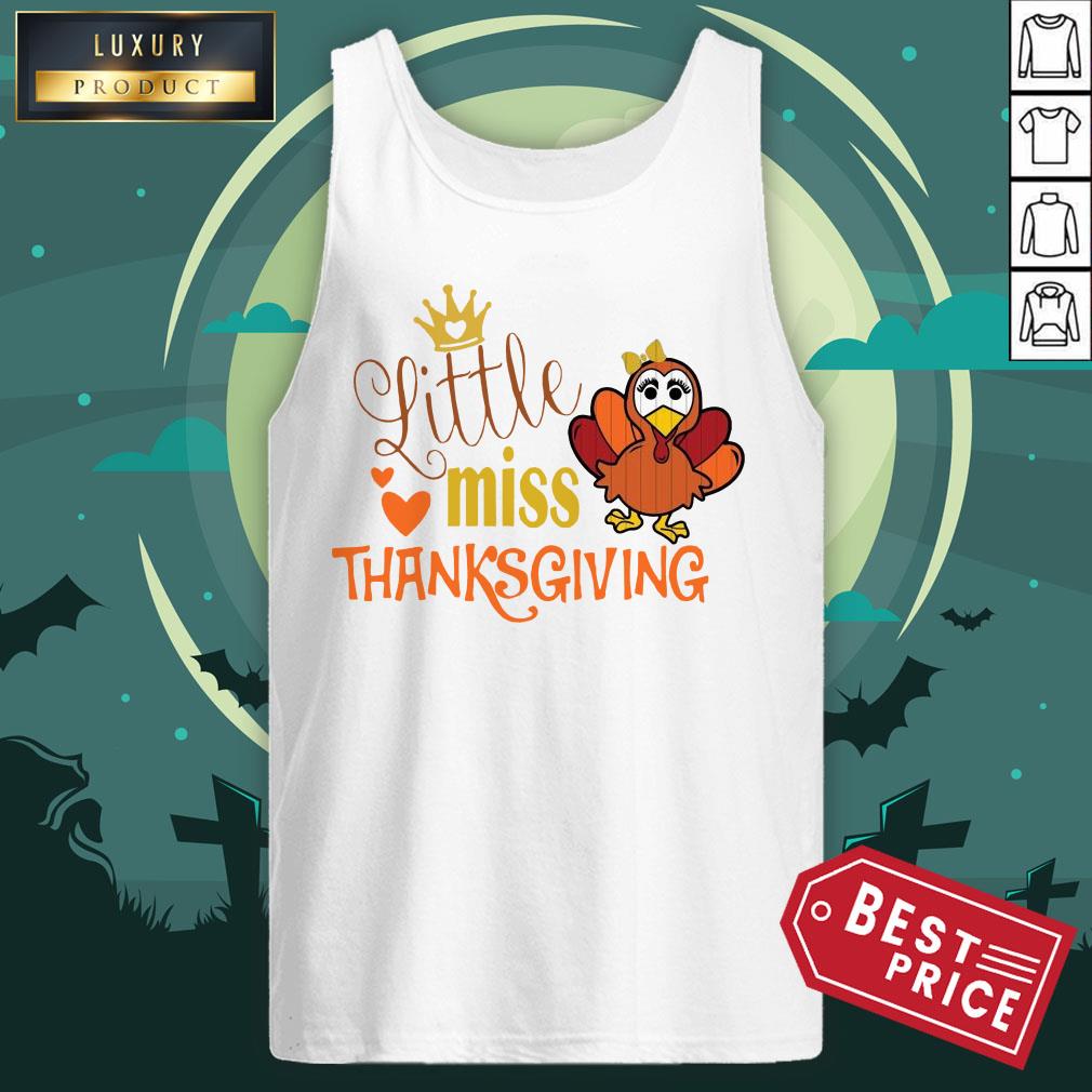 Official Little Miss Thanksgiving Shirt Official Little Miss Thanksgiving Tank Top