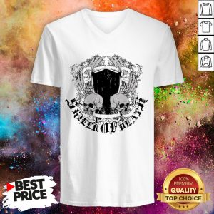 Skull Biker Lover Vintage Cool Retro Day Of The Dead V-neck