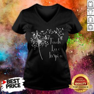 Teach Love Inspire Music Teacher V-neck