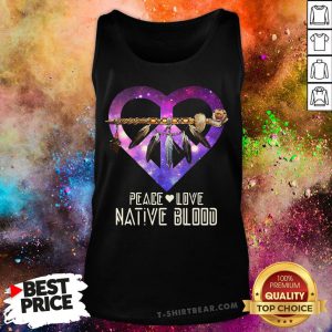 Nice Peace Love Dative Blood Tank Top - Design By T-shirtbear.com