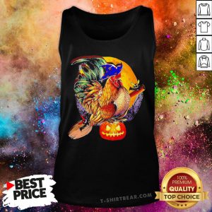 Nice Rooster Witch Happy Halloween Tank Top - Design By T-shirtbear.com