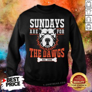 Nice Sundays Are For The Dawgs Cleveland Sweatshirt - Design By T-shirtbear.com