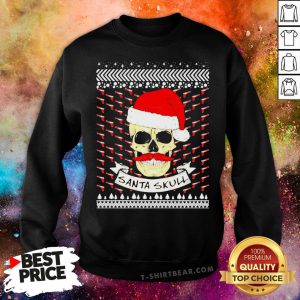 Official Santa Skull Ugly Christmas Sweatshirt - Design By T-shirtbear.com