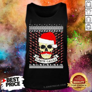 Official Santa Skull Ugly Christmas Tank Top - Design By T-shirtbear.com
